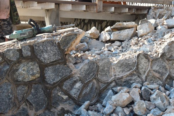 Retaining Wall Demolition in Golden